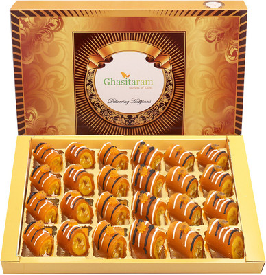 Ghasitaram Gifts Sweets - Mango Roll Delight 24 pcs Box(720 g)