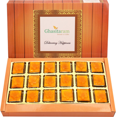 Ghasitaram Gifts Sweets - Mango Layers Delight 18 pcs Box(450 g)