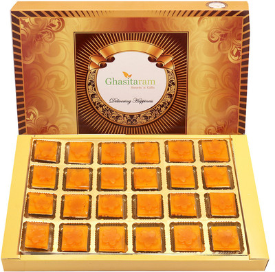Ghasitaram Gifts Sweets - Mango Layers Delight 24 pcs Box(600 g)