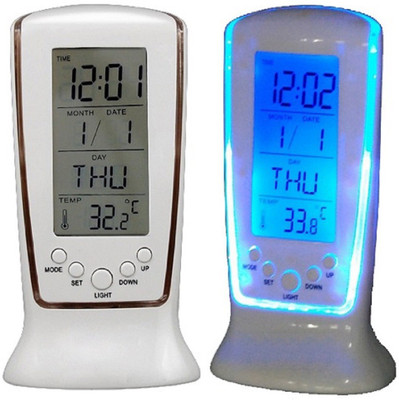 G-Honest Digital White Clock