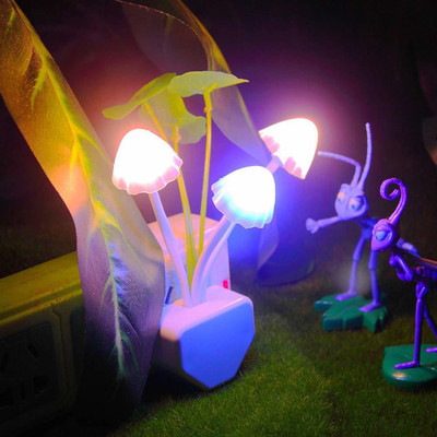SKYFISH Mushroom Color Changing Multi Color Led Sensor Flower Night Lamp(10 cm, Multicolor)