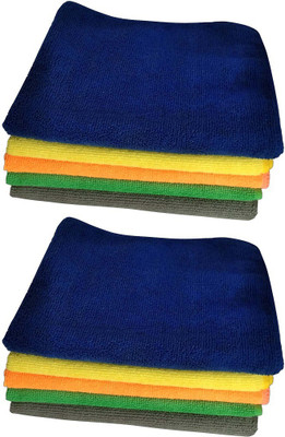 Shinecare Microfiber Vehicle Washing  Cloth(Pack Of 10)