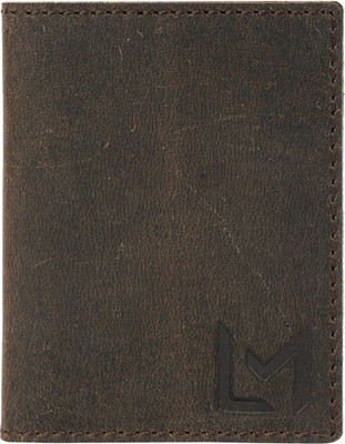 LUIS MERCOS Men Black Genuine Leather Wallet(4 Card Slots)