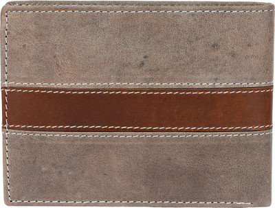 LUIS MERCOS Men Tan Genuine Leather, Artificial Leather Wallet(6 Card Slots)
