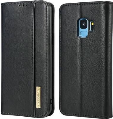Dg Ming Flip Cover for Samsung Galaxy S9(Black, Dual Protection)