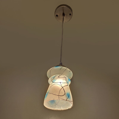 PR Prashant Ceiling Designer Pendant Light (White,Blue) Pendant Lamp Ceiling Lamp(Blue)