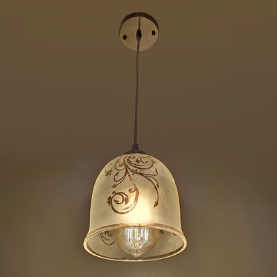 PR Prashant Ceiling Decorative Bell Hanging Pendant Light (Clear) Pendant Lamp Ceiling Lamp(Clear)