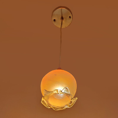 PR Prashant Ceiling Hanging Pendant Light (Yellow) Pendants Ceiling Lamp(Yellow)