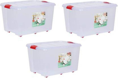 SAI ACTONWARE Plastic Utility Container  - 25 L(Pack of 3, Multicolor)