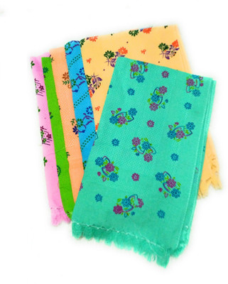 Cotton colors Color Printed 21 Multicolor Cloth Napkins(6 Sheets)
