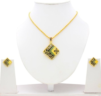 MissMister Brass Gold-plated Multicolor Jewellery Set(Pack of 1)