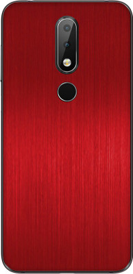 Vcare GadGets Nokia 6.1 Plus Mobile Skin(Red)
