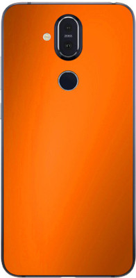 Vcare GadGets Nokia 8.1 Mobile Skin(Orange)