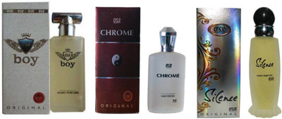 OSR Boy , Chrome and Exotic Silence Perfume (Pack of 3) Perfume  -  330 ml(For Men & Women)