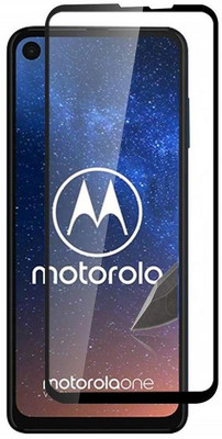 Ultimate Edge To Edge Tempered Glass for Moto One Vision:Tailor Made:Original:Genuine:and:Quality Assured(Pack of 1)
