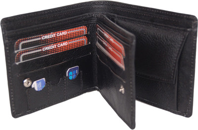9% OFF on PE Men Casual, Formal Black Genuine Leather Wallet(9 Card Slots) 9% OFF on PE Men Casual, Formal Black Genuine Leather Wallet(9 Card Slots)