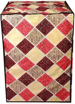 CASA FURNISHING Top Loading Washing Machine  Cover(Width: 61 cm, Red)