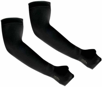 SACHIN TRADERS Nylon Arm Sleeve For Men & Women(Free, Black)