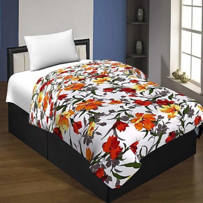 Trustfull Floral, Printed Single AC Blanket for  AC Room(Poly Cotton, Multicolor)