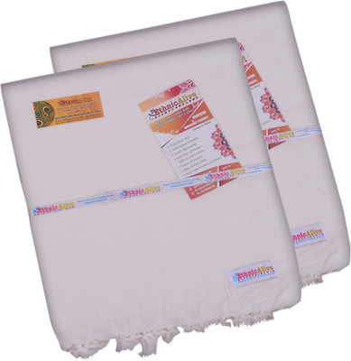 EthnicAlive Solid Single Throw for  AC Room(Silk, White)