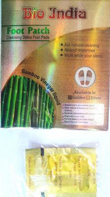 BIO INDIA Foot Patches with 10Pads & Adhesive Sheet Cleansing Detox Foot(200 g)