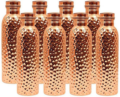 U Nick 8000 ml Copper Bottle(Pack of 8, Brown)