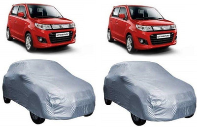 SS Mart Car Cover For Maruti Suzuki WagonR Stingray (Without Mirror Pockets)(Silver, For 2019, 2018 Models)