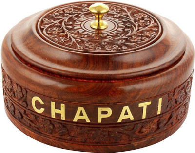 FUTURE GENERATION V GROUP Wooden serving chapati box Dinning table chapati box , kitchen roti box Serve Casserole(800 ml)