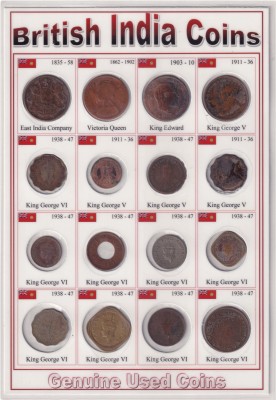 Coins & Stamps East India Company Coins 1835 to British India Coins 1947 16 Different Coins @ coinstamp.in Ancient Coin Collection(16 Coins)