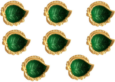 SUNINOW Handmade Clay Diya for Puja & Diwali Decoration/Mitti Ke Diye Terracotta (Pack of 8) Table Diya Set(Height: 2.5 inch)