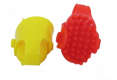 Plus Value AT-JS-02 Acupressure Thumb Jimmy for sujok , accupressure & accupunture Massager(Yellow, Red)