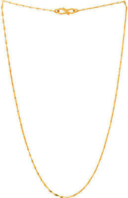 dewiss Chimta Stylish & Trendy Most Popular Beautiful Design Golden Light Gold Plated Chain (18-20 Inch) Gold-plated Plated Brass, Alloy Chain