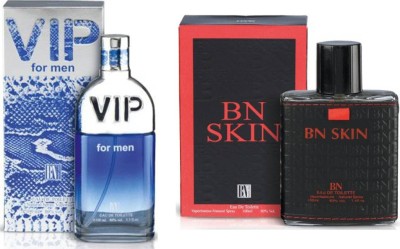 BN PARFUMS VIP FOR MEN & BN SKIN Perfume Gift Pack Eau de Toilette  -  200 ml(For Men)