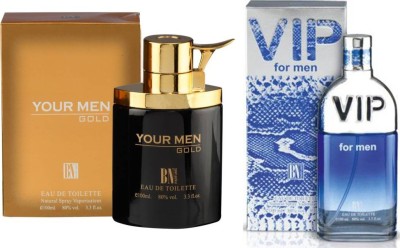 BN PARFUMS VIP FOR MEN & YOUR MEN GOLD Perfume Gift Pack Eau de Toilette  -  200 ml(For Men)