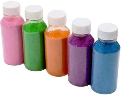 LALA LAND Pack of 5 Rangoli Powder(Multicolor)