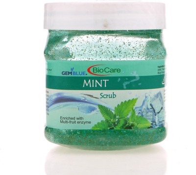 GemblueBiocare safe and Natural Mint Scrub Enriched with multi fruit enzymes Scrub(500 ml)