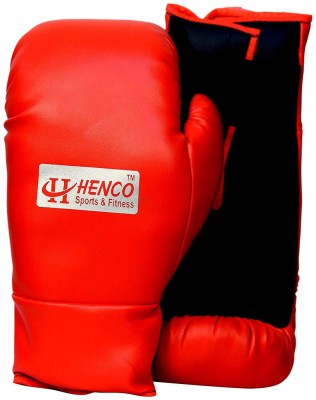 HENCO PU Pro Boxing Gloves, 6 OZ (Red 1 Pair) Boxing Gloves(Red)