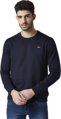 PARK AVENUE Full Sleeve Solid Men Sweatshirt