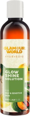 Glamour World Ayurvedic Glow Shine Solution - Brightening Treatment Men & Women(200 ml)