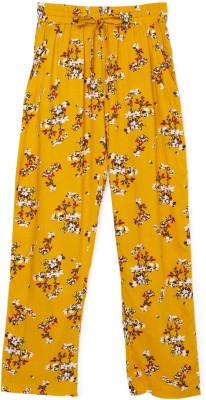 Cub McPaws Regular Fit Girls Yellow Trousers