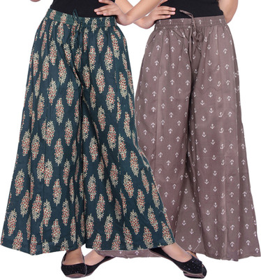 Aawari Regular Fit Women Multicolor Trousers