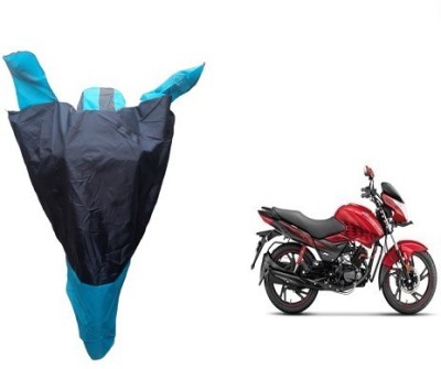 Frap Two Wheeler Cover for Hero(Glamour FI, Blue)