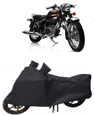 Shree ji traders Two Wheeler Cover for Royal Enfield(Electra Delux, Black)