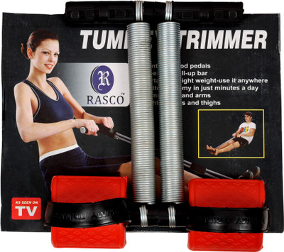 RASCO DOUBLE STEEL SPRING TUMMY TRIMMER RED PEDAL Ab Exerciser(Red)