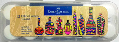 FABER-CASTELL Fabric colors 12 shades (Plastic box)