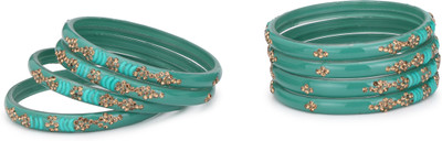 AFAST Glass Bangle Set(Pack of 8)