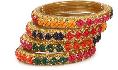AFAST Glass Bangle Set(Pack of 4)