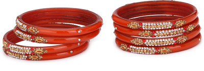 AFAST Glass Bangle Set(Pack of 8)