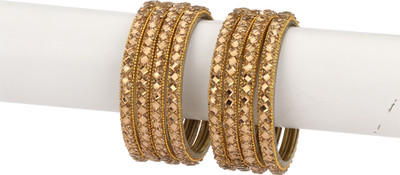 1st Time Glass Enamel Bangle Set(Pack of 8)
