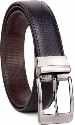 Friendskart Men Casual, Party, Formal, Evening Brown, Black Artificial Leather Reversible Belt